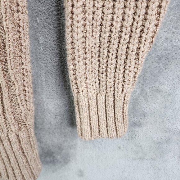 Womens Beige Torrid Cable Knit Turtleneck Sweater Pullover Long Sleeve Size 0 - Picture 5 of 11